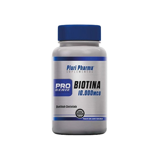 Biotina 10.000mcg 120 Cápsulas - Pluri Pharma