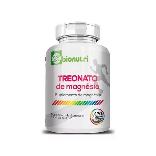 Magnésio Treonato 300mg 120 Cápsulas - Bionutri