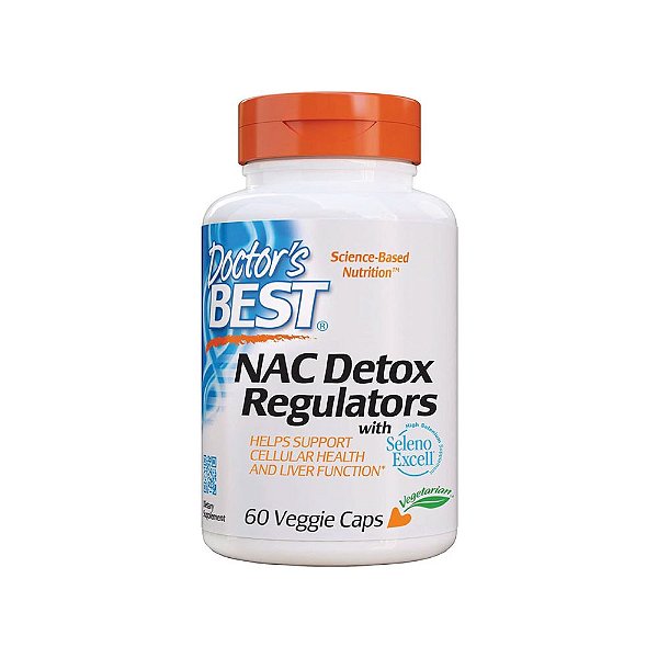 NAC Detox Regulators com Selênio Excell 60 Veg Cápsulas - Doctor's Best