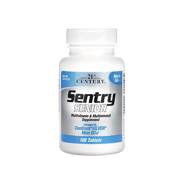 Multivitamínico e Multimineral Sentry Senior 100 Tabletes - 21st Century