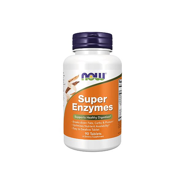 Super Enzymes 90 Tabletes - Now Foods