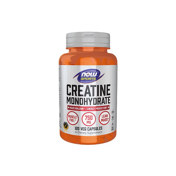 Creatina Monohidratada 750mg 120 Veg Cápsulas - Now Foods