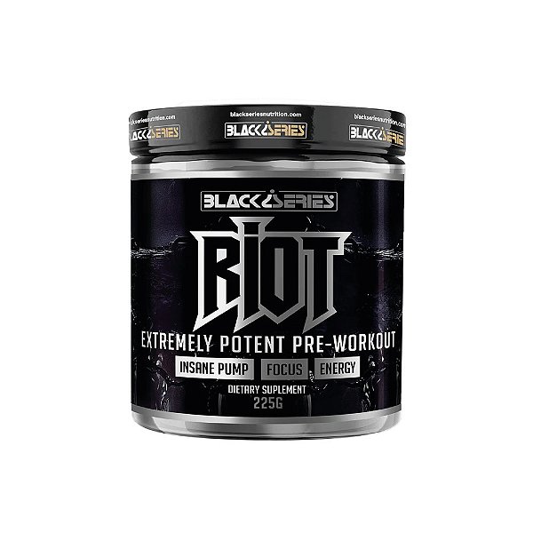 Pré-treino RIOT 225g - Black Series