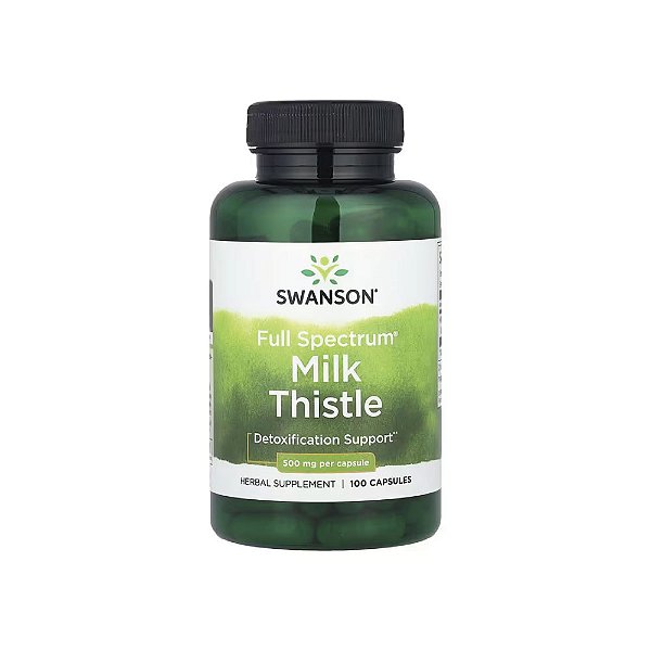 Milk Thistle 500mg 100 Cápsulas - Swanson