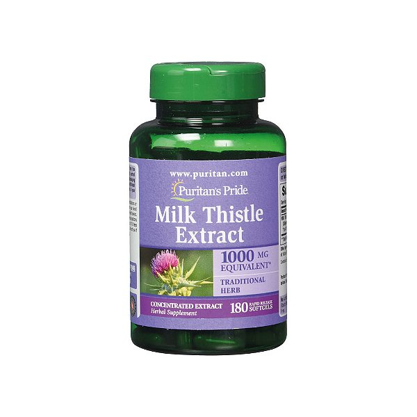 Milk Thistle Extract 1000mg 180 Softgels - Puritan's Pride