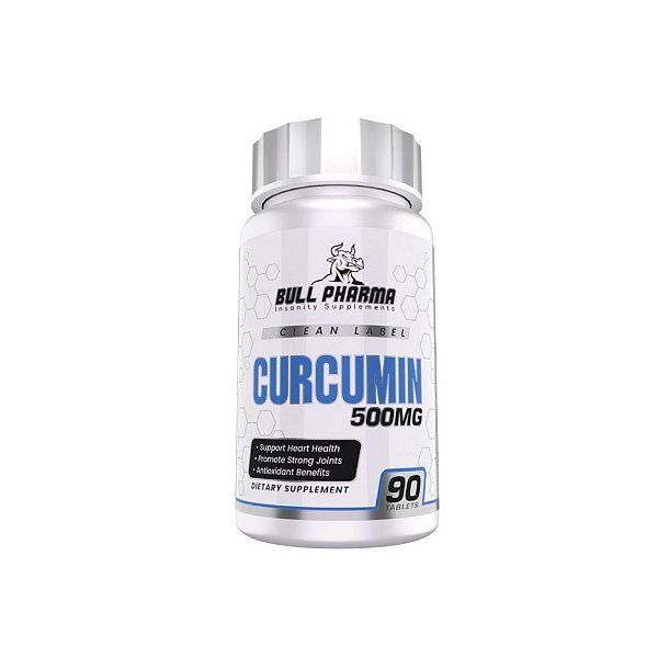 Curcumin (Curcumina) 500mg 90 Tabletes - Bull Pharma