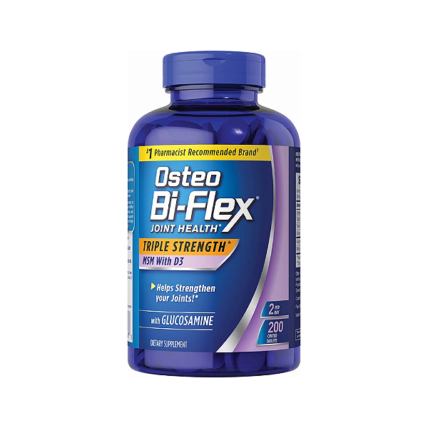 Osteo B-Flex Joint Health Triple Strength MSM com D3 e Glucosamina 200 Tabletes