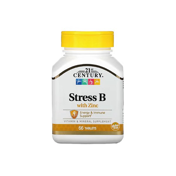 Stress B com Zinco 66 Tabletes - 21st Century