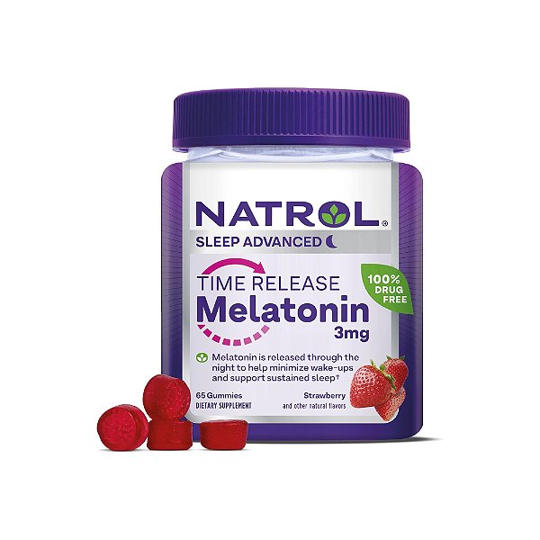 Melatonina 3mg Time Release 65 Gummies - Natrol