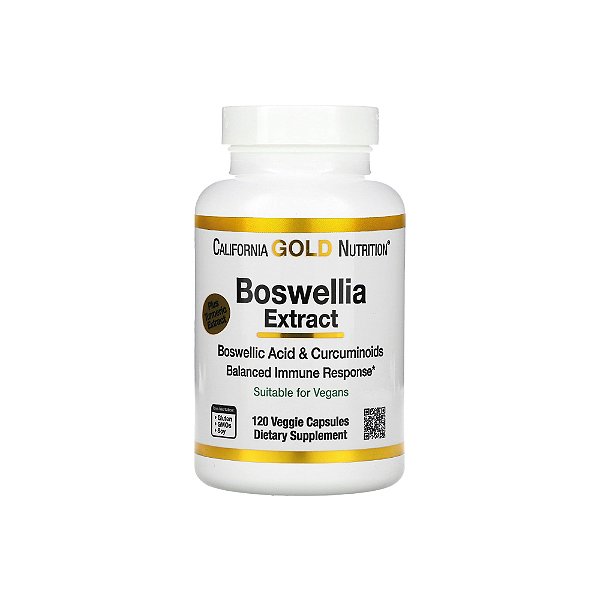 Boswellia Extract 500mg 120 Veg Cápsulas - California Gold Nutrition