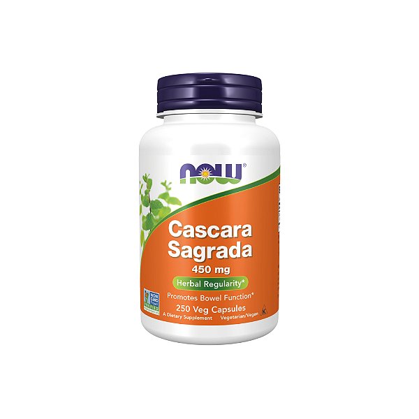 Cascara Sagrada 450mg 250 Veg Cápsulas - Now Foods