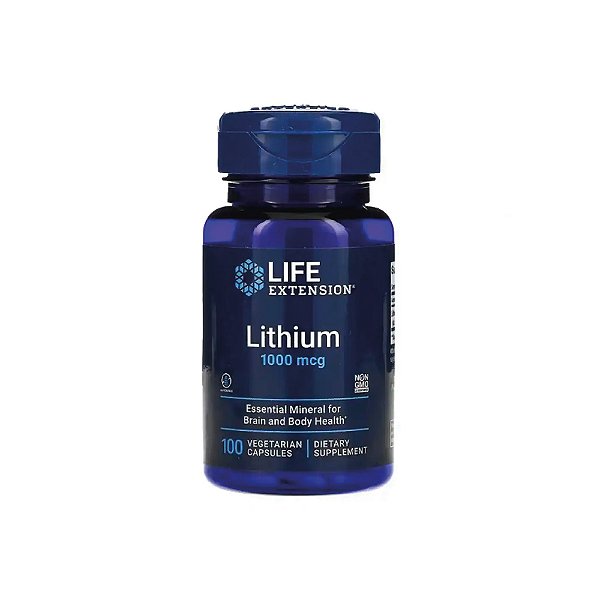 Orotato de Lítio 1000mcg 100 Veg Cápsulas - Life Extension