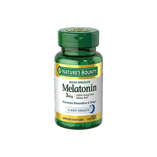 Melatonina 3mg 240 Tabletes - Nature's Bounty
