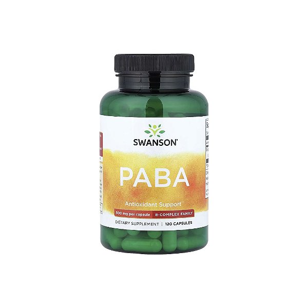 PABA 500mg 120 Cápsulas - Swanson