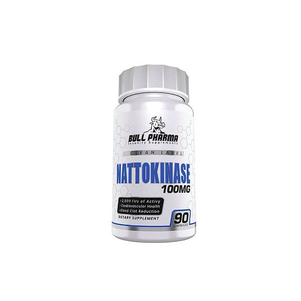 Nattokinase 100mg 90 Cápsulas - Bull Pharma