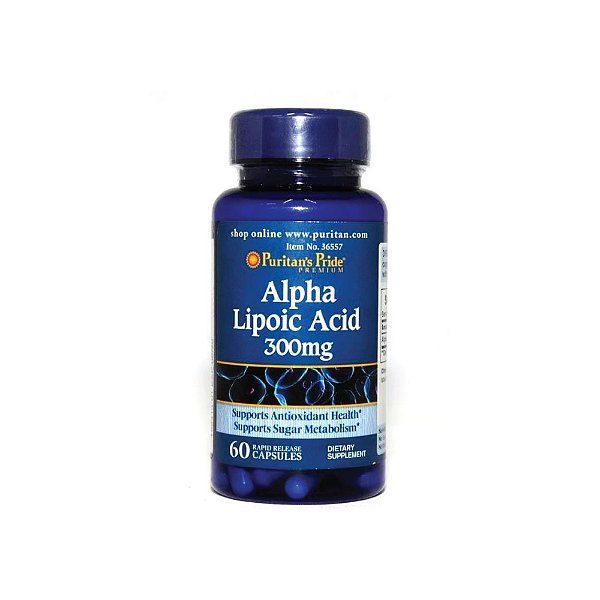 Ácido ALPHA Lipoico 300mg 60 Cápsulas - Puritan's Pride