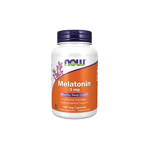 Melatonina 3mg 180 Veg Cápsulas - Now Foods