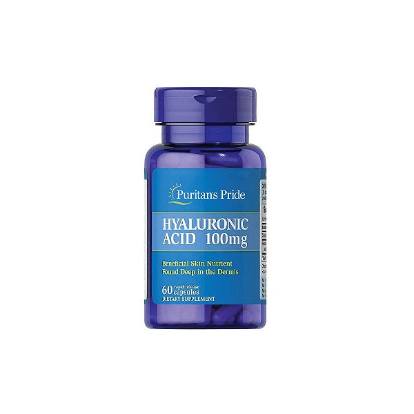 Ácido Hialurônico 100mg 60 Cápsulas - Puritan's Pride