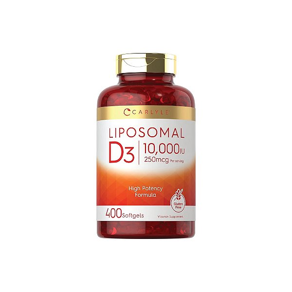 Vitamina D-3 10,000 Ui 400 Softgels - CARLYLE