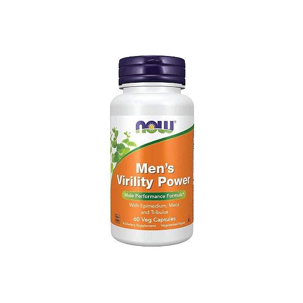 Men's Virility Power 60 Veg Cápsulas - Now Foods