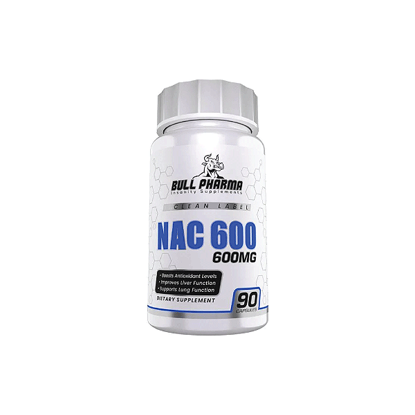 NAC 600mg 90 Cápsulas - Bull Pharma