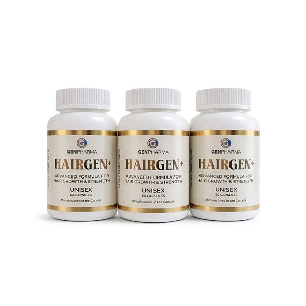 Kit Hairgen+ Fórmula avançada Capilar 180 Cápsulas - GEN PHARMA