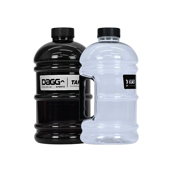 Kit 2 Garrafas Galão de Água Dagg Tank 2l Academia Treino