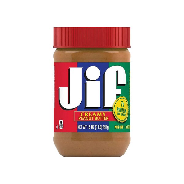 Manteiga de Amendoim Creamy Peanut Butter Importada 454g - Jif