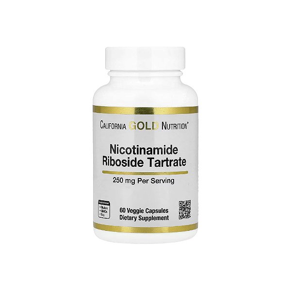 Tartarato de Ribosídeo de Nicotinamida (NR) 250mg - California Gold Nutrition