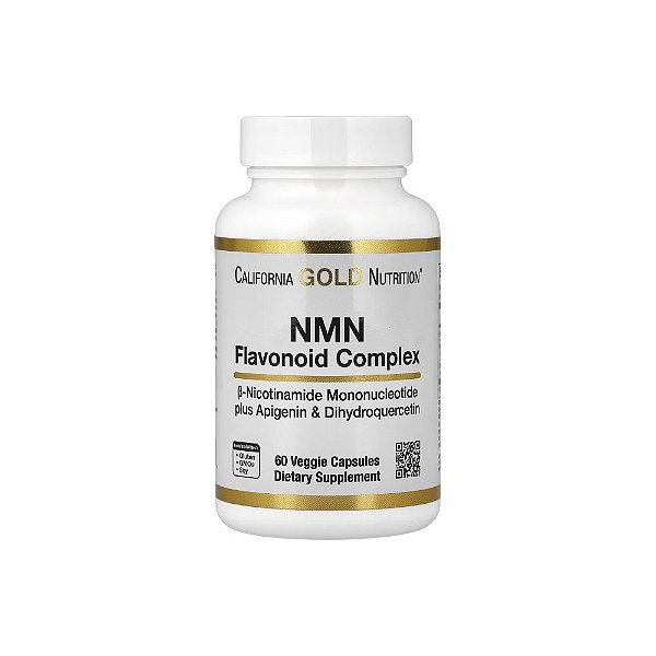 Complexo de Flavonoides de NMN com Apigenina e Taxifolina - California Gold Nutrition