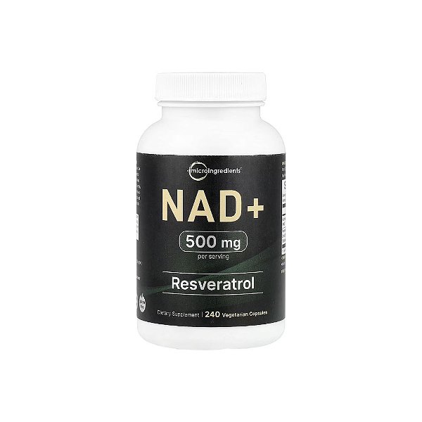 NAD+ 500mg com Resveratrol 240 Veg Cápsulas - Micro Ingredients