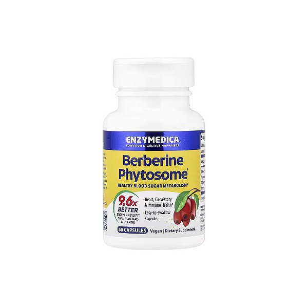 Fitossomo de Berberina 275mg 60 Cápsulas - Enzymedica