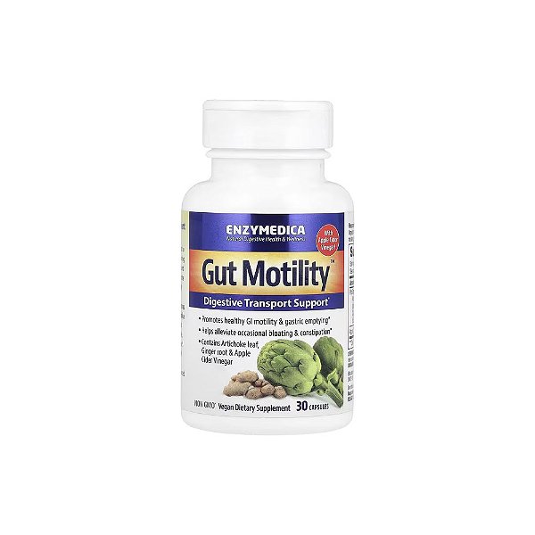 Gut Motility™ Auxílio ao Transporte Digestivo 30 Cápsulas - Enzymedica