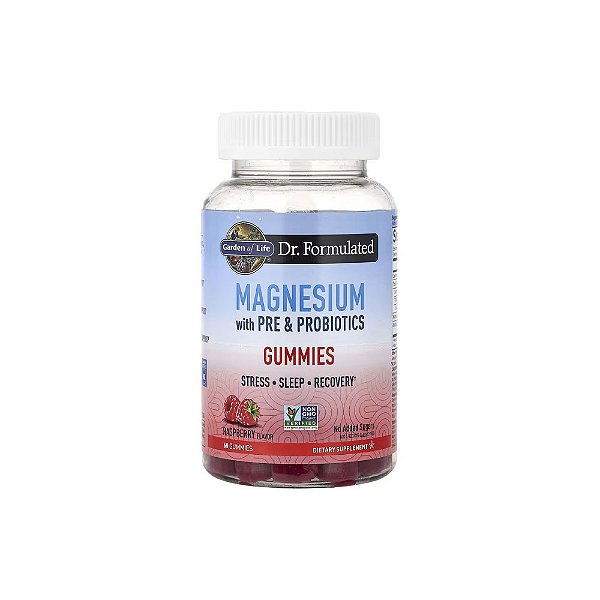 Magnésio Citrato 60 Gomas com Prebióticos e Probióticos - Garden of Life