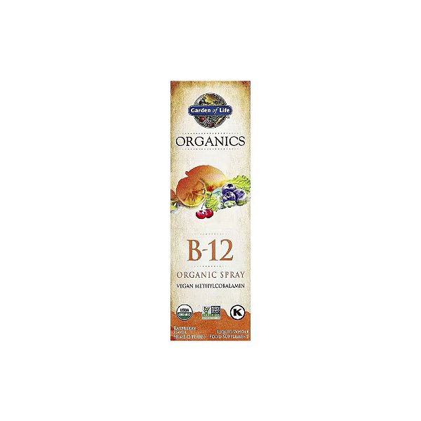 MyKind Organics B-12 Spray Orgânico sabor Framboesa 58ml - Garden of Life