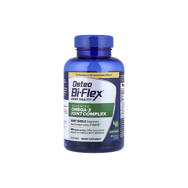 Osteo Bi-Flex Complexo Avançado para as Articulações com Ômega-3 80 Softgels