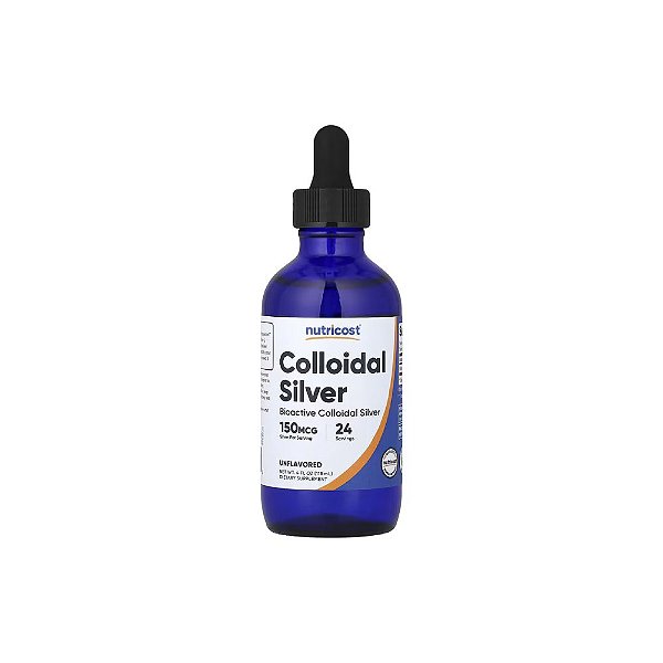 Prata Coloidal 150mcg sem sabor - Nutricost