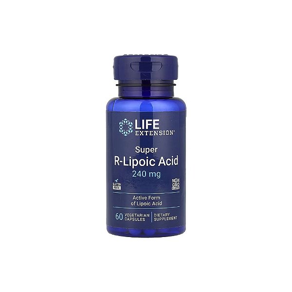 Super-ácido R-Lipoico 240mg 60 Veg Cápsulas - Life Extension