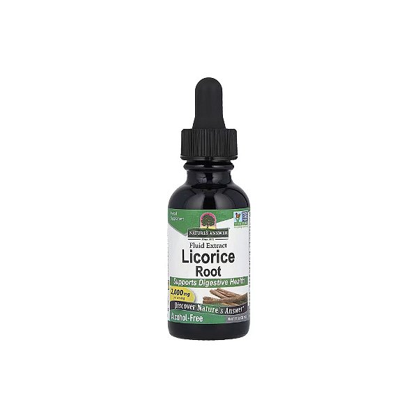 Extrato de Fluido da Raiz de Alcaçuz sem Álcool 2.000mg 30ml - Nature's Answer