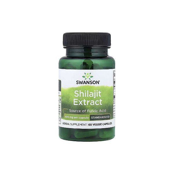 Extrato de Shilajit 400mg 60 Cápsulas - Swanson