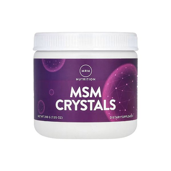 Cristais de MSM 1000mg 200g - MRM