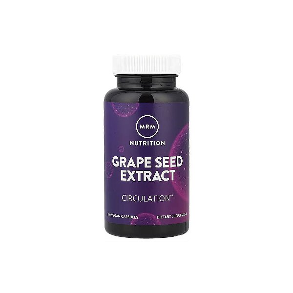 Grape Seed Extract Extrato da Semente de Uva 120mg 100 Veg Cápsulas - MRM