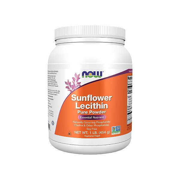 Lecitina de Girassol Pura em Pó 454g - Now Foods