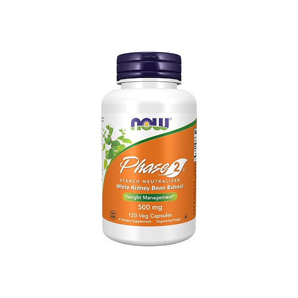 Phase 2® Neutralizador de Amido 500mg 120 Veg Cápsulas - Now Foods