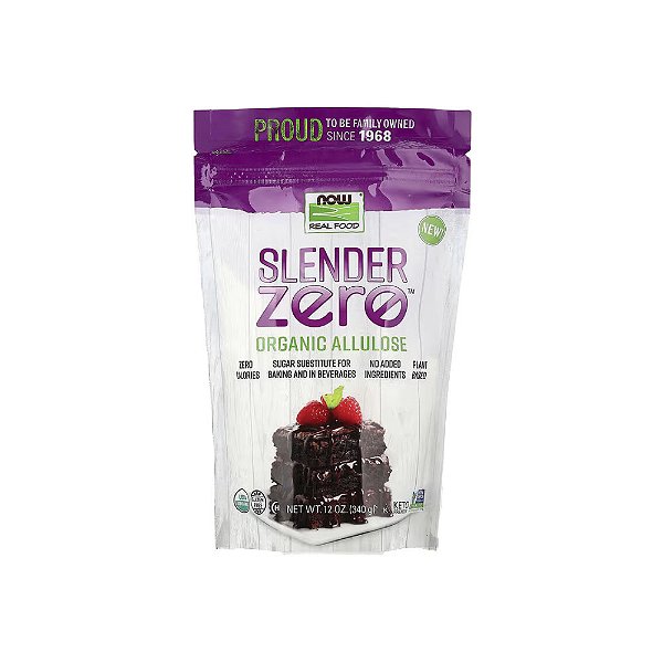 Slender Zero Alulose Orgânica 340g - Now Foods
