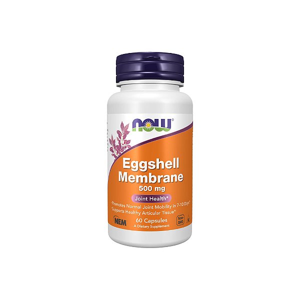 Eggshell Menbrane (Membrana de Casca de Ovo) 500mg 60 Cápsulas - Now Foods