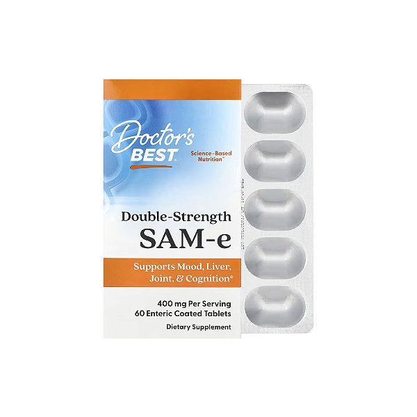 SAM-e (Tosilato de Dissulfato) 60 Comprimidos com Revestimento Entérico - Doctor's Best