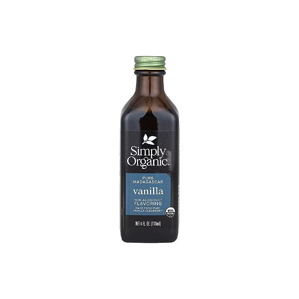 Baunilha de Madagascar Pura Flavorizante Sem Álcool - Simply Organic