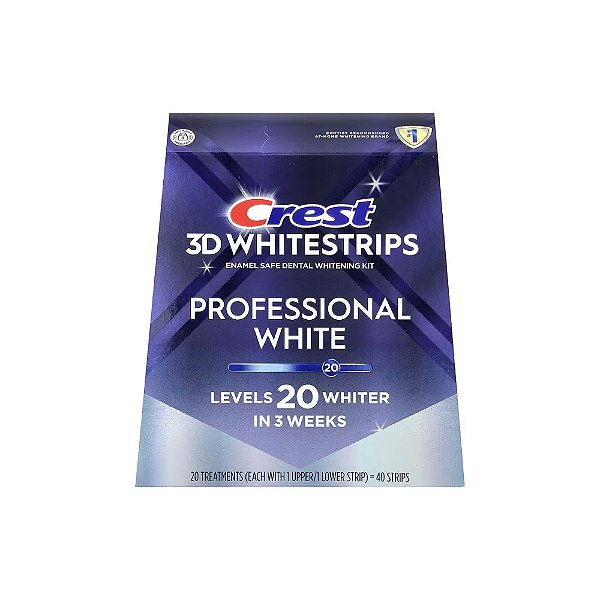 3D Whitestrips Kit para Clareamento Dental Seguro para o Esmalte 40 Tiras - Crest