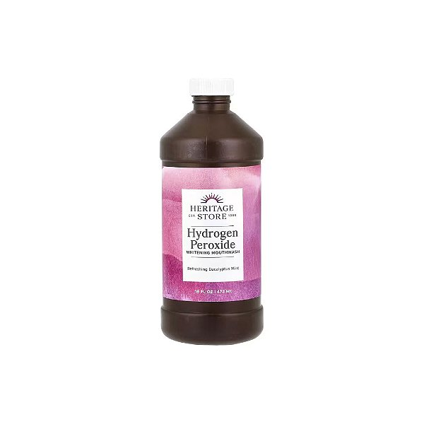 Enxaguante Bucal para Clareamento com Peróxido de Hidrogênio 473ml - Heritage Store